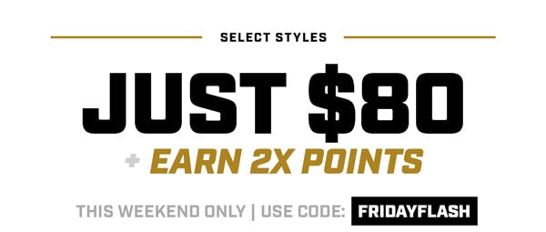 Just $80 + 2X Points with code FRIDAYFLASH