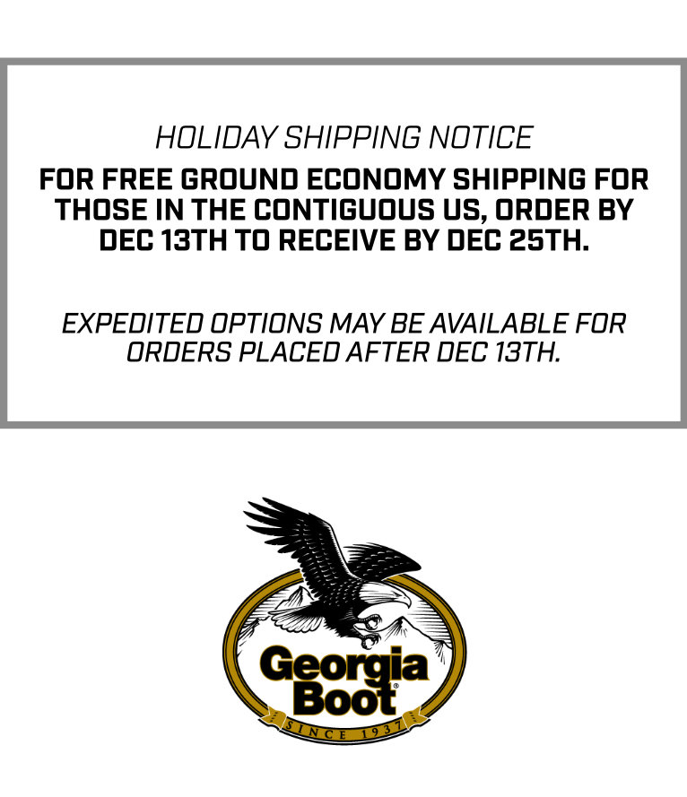 Holiday Shipping Notice | For free ground economy shipping for those in the contiguous US, order by 12/13 to receive by 12/25
