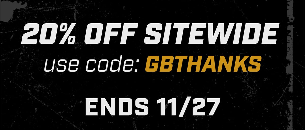 20% off sitewide with code: GBTHANKS | Ends 11/27